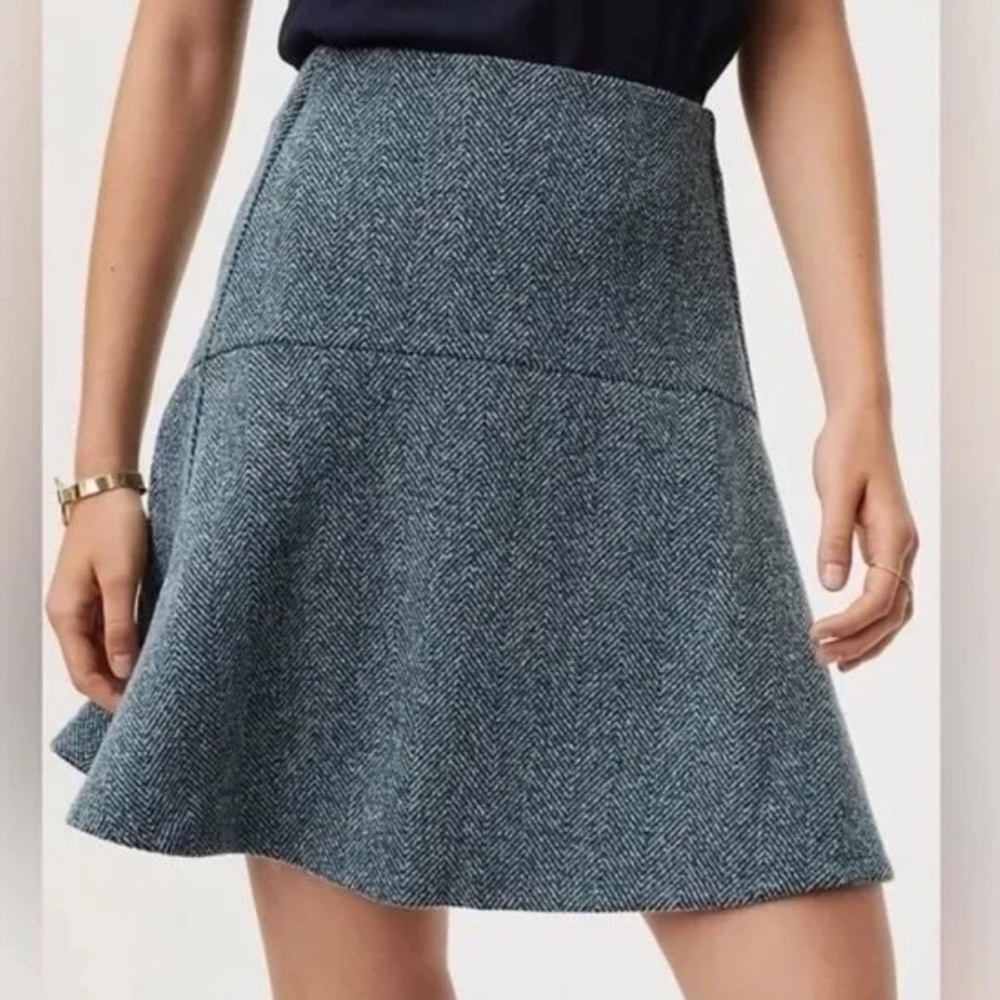 Loft flounce mini skirt